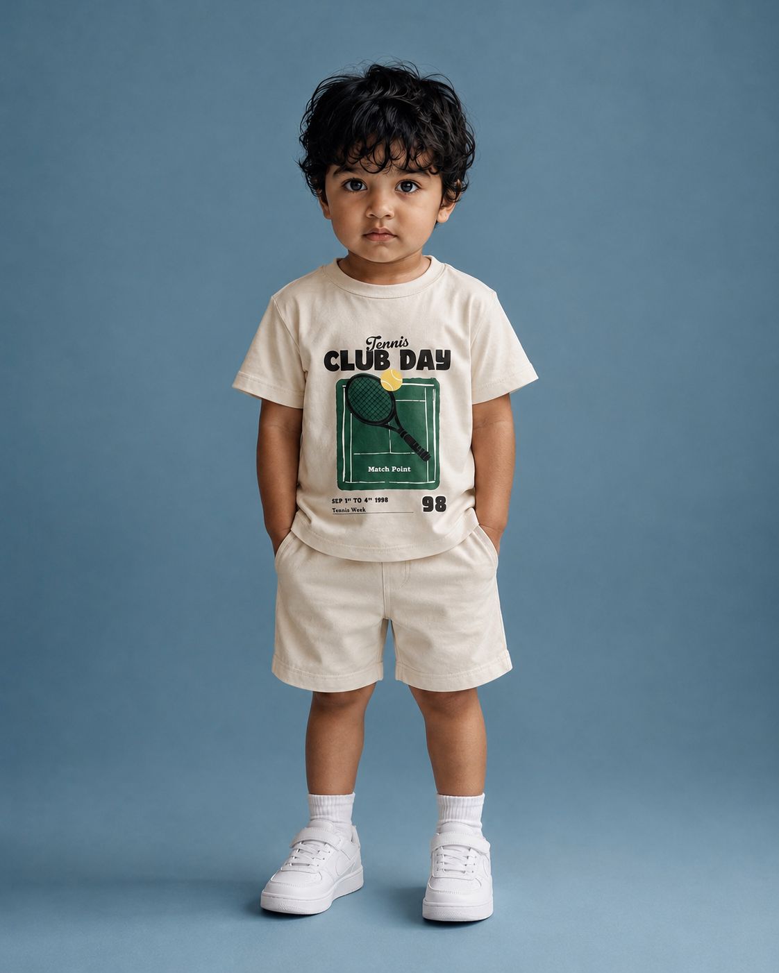Club Day Drop Shoulder Tshirt for Kids