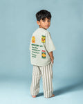 Grocery List Drop Shoulder Tshirt for Kids