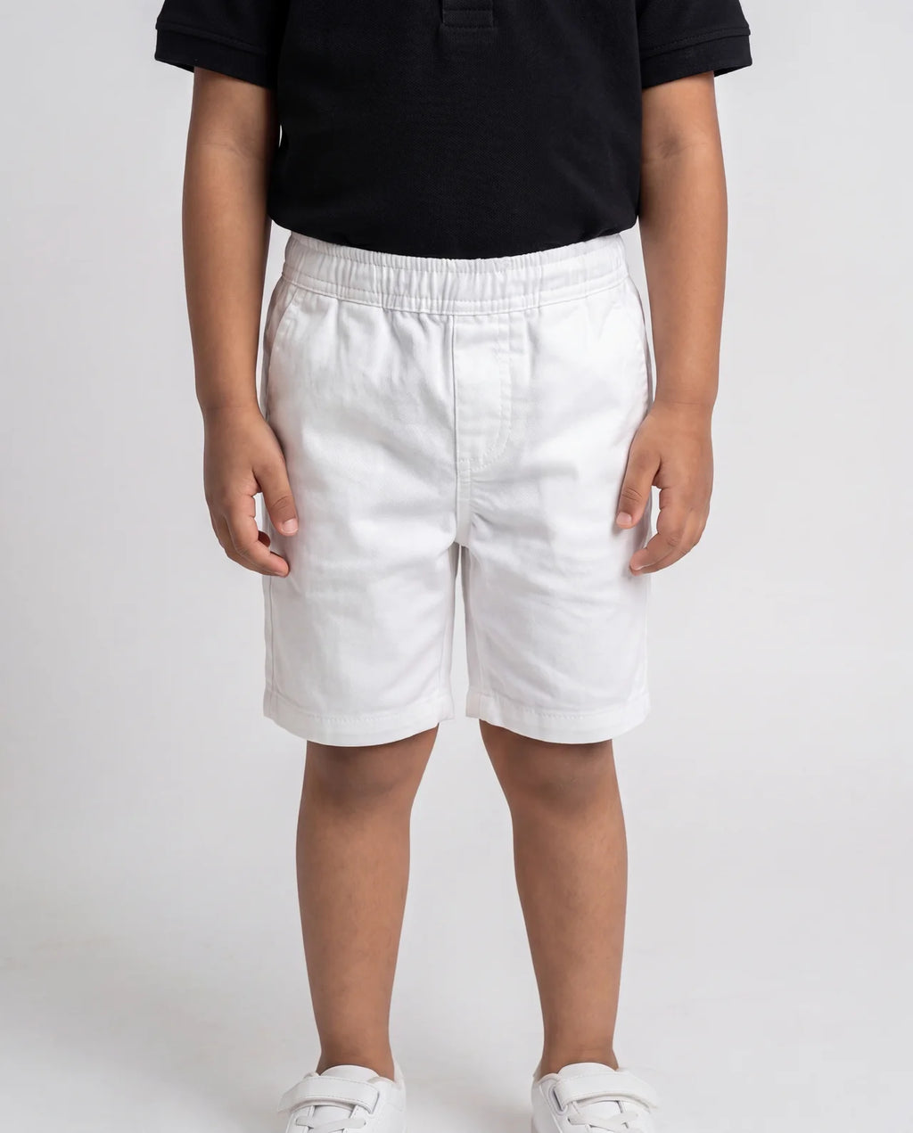 Cotton Pull-On Shorts – White