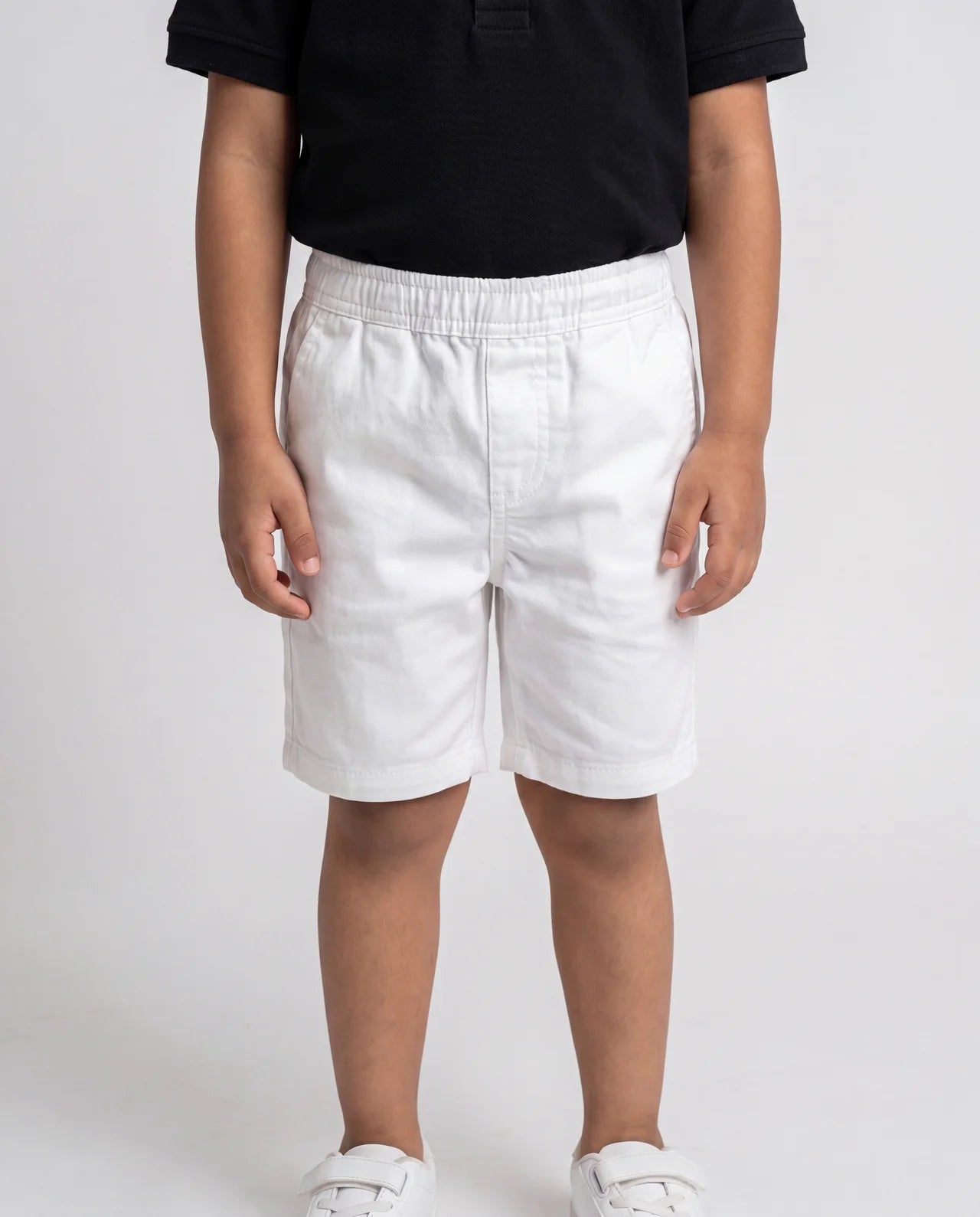 Cotton Pull-On Shorts – White