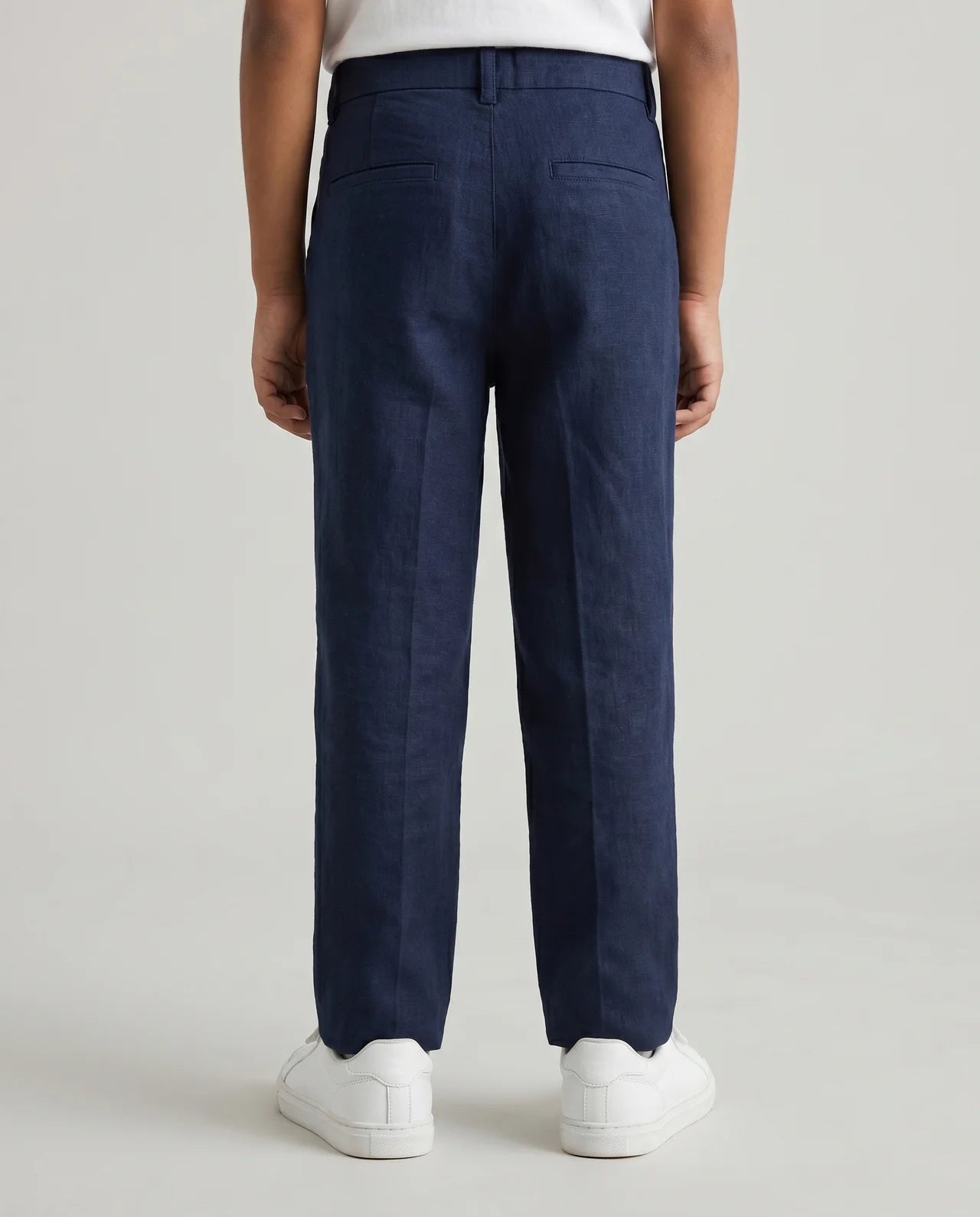 Linen Trousers – Navy