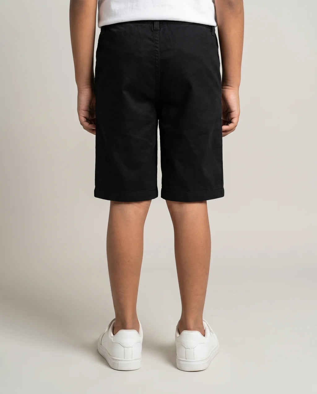 Cotton Pull-On Shorts – Black
