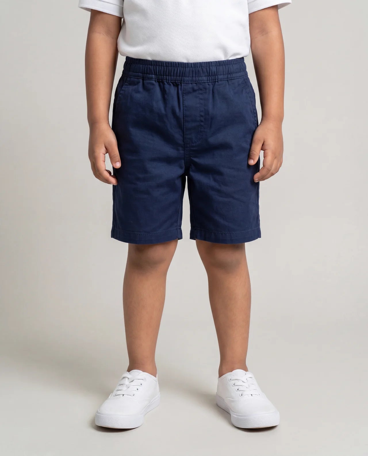 Cotton Pull-On Shorts – Navy