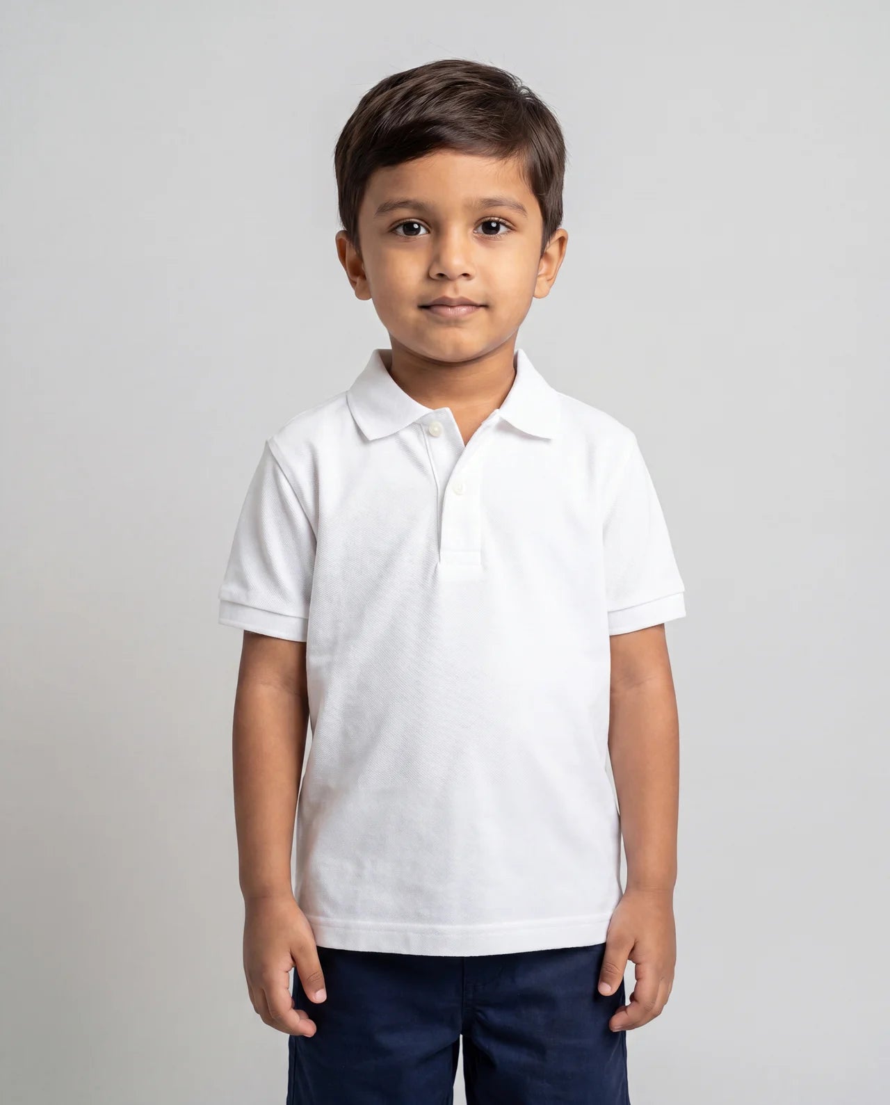 Classic Pique Polo – White