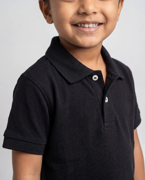 Classic Pique Polo – Black