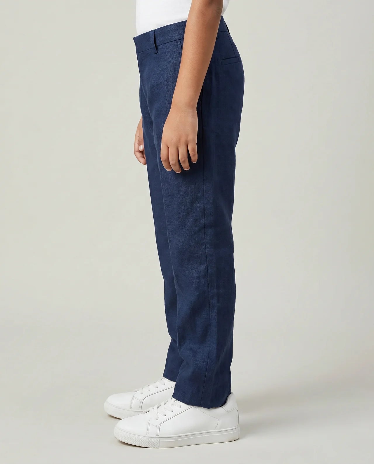 Linen Trousers – Navy