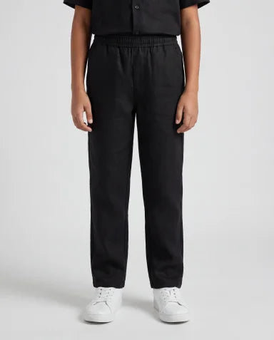 Linen Trousers – Black