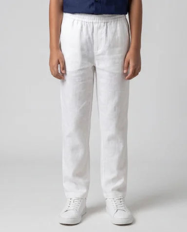 Linen Trousers – White