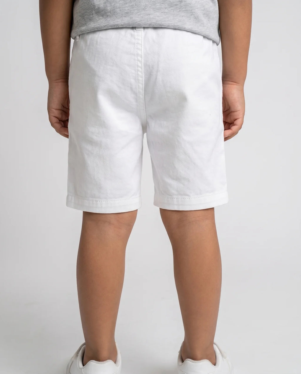 Cotton Pull-On Shorts – White