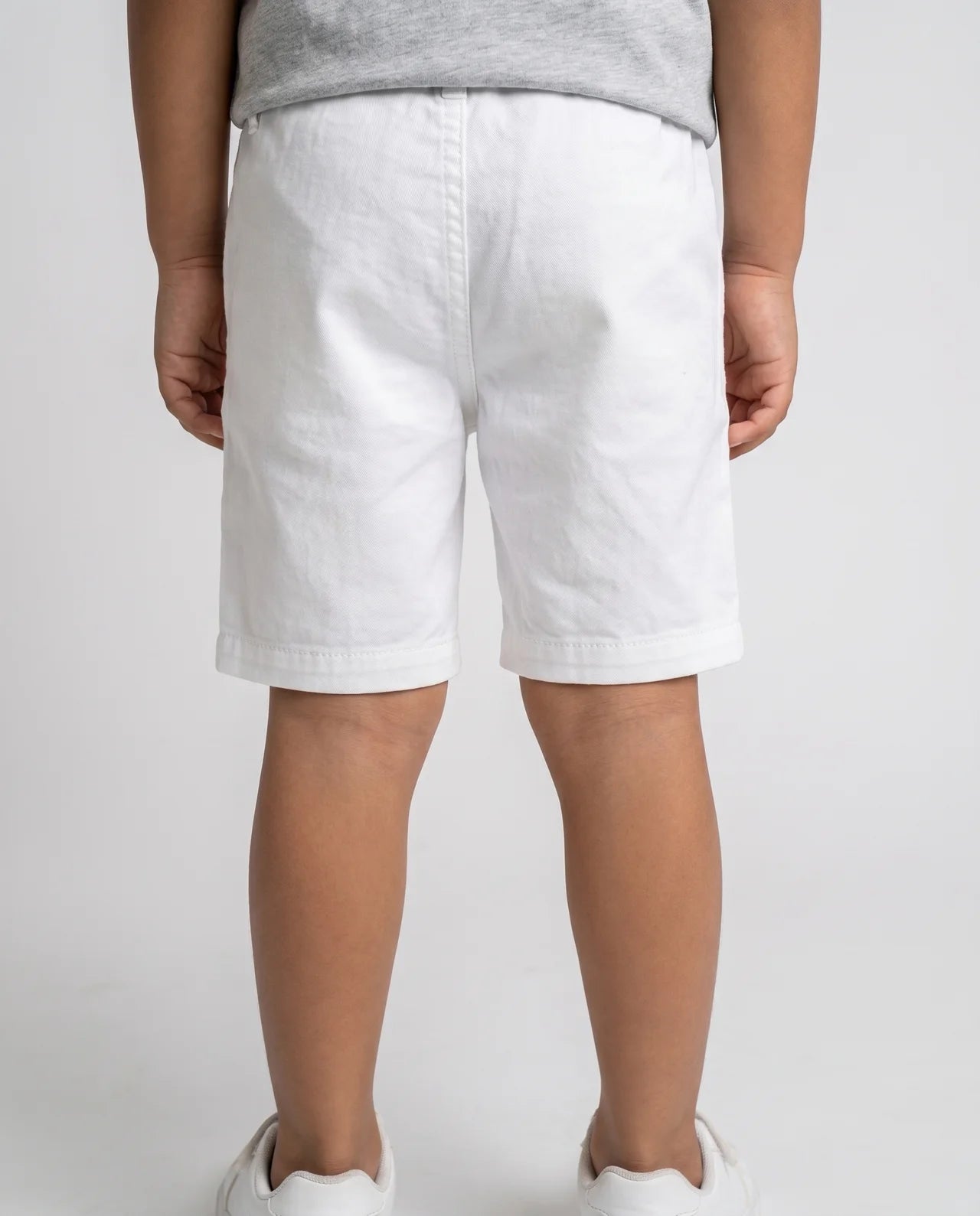 Cotton Pull-On Shorts – White