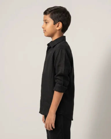 Linen Shirt – Black
